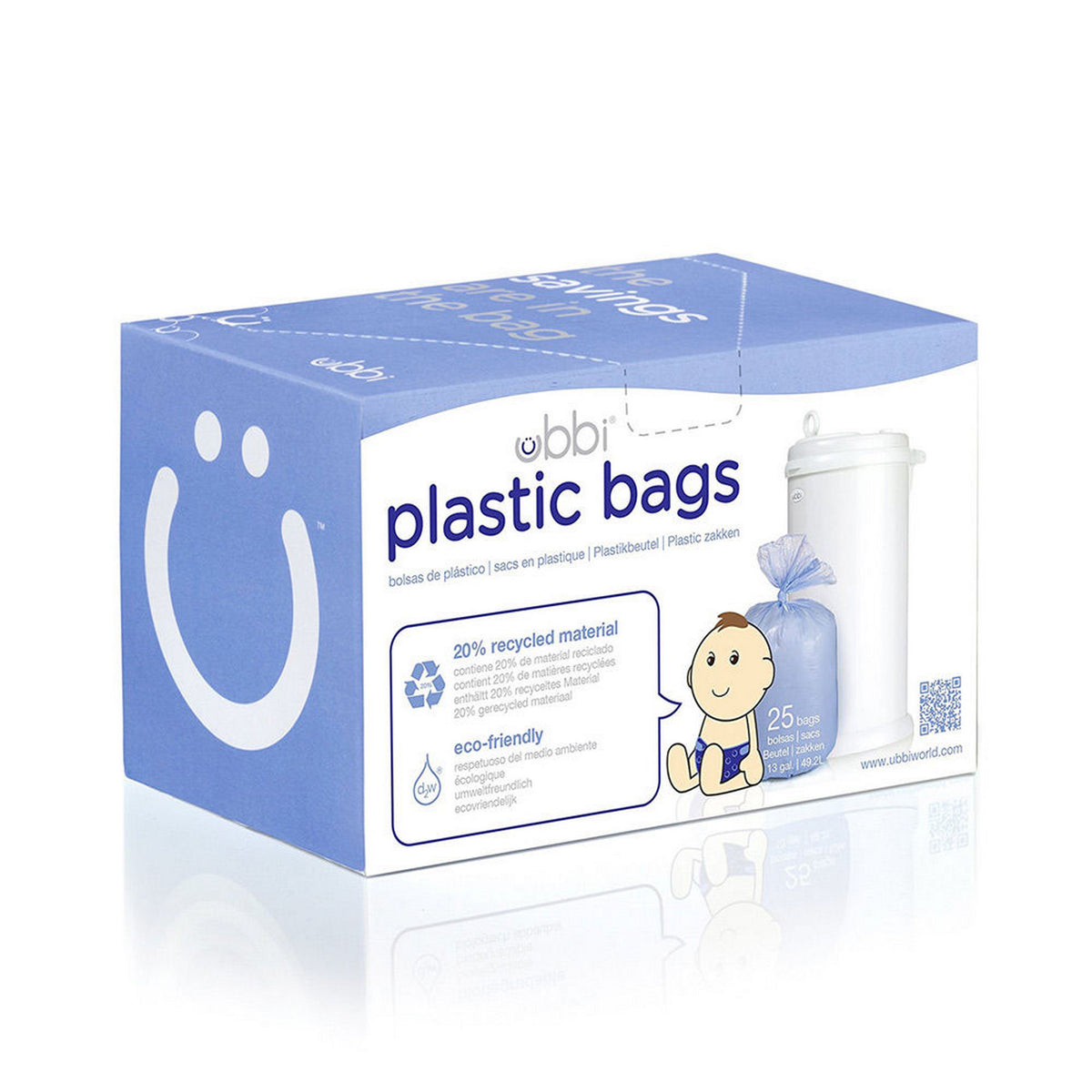 UBBI Diaper Pail Plastic Bags (25 Pcs)