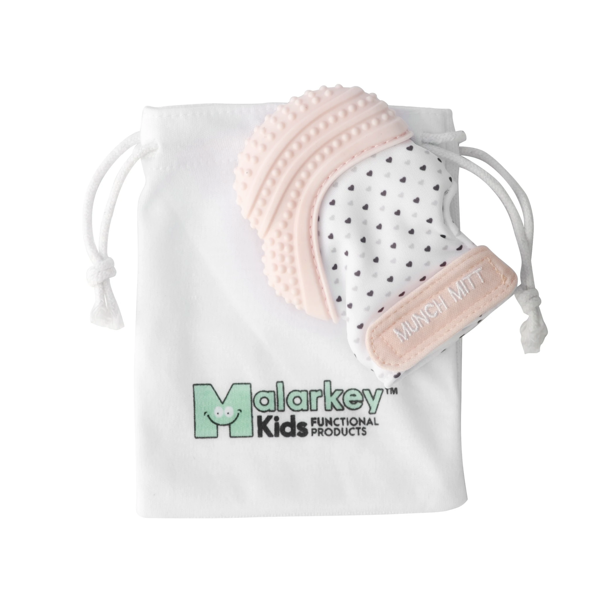MALARKEY Munch Mitt - Pastel Pink/Hearts