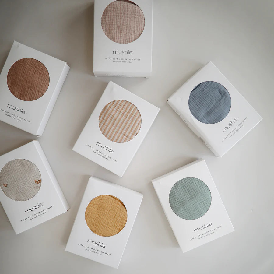 MUSHIE Extra Soft Muslin Crib Sheet