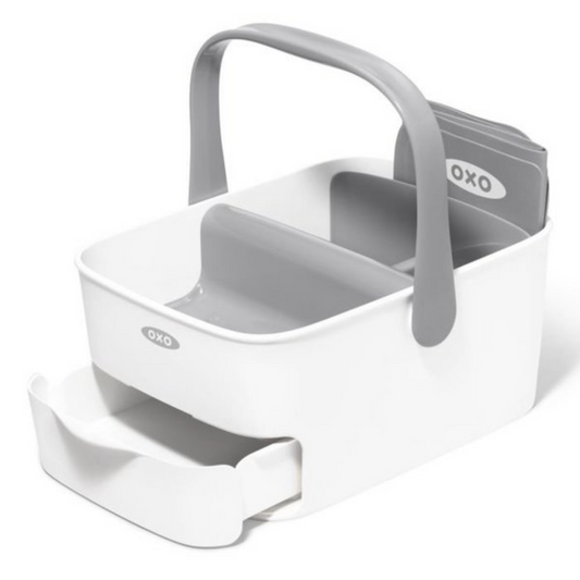 OXO TOT Diaper Caddy With Changing Mat - Grey