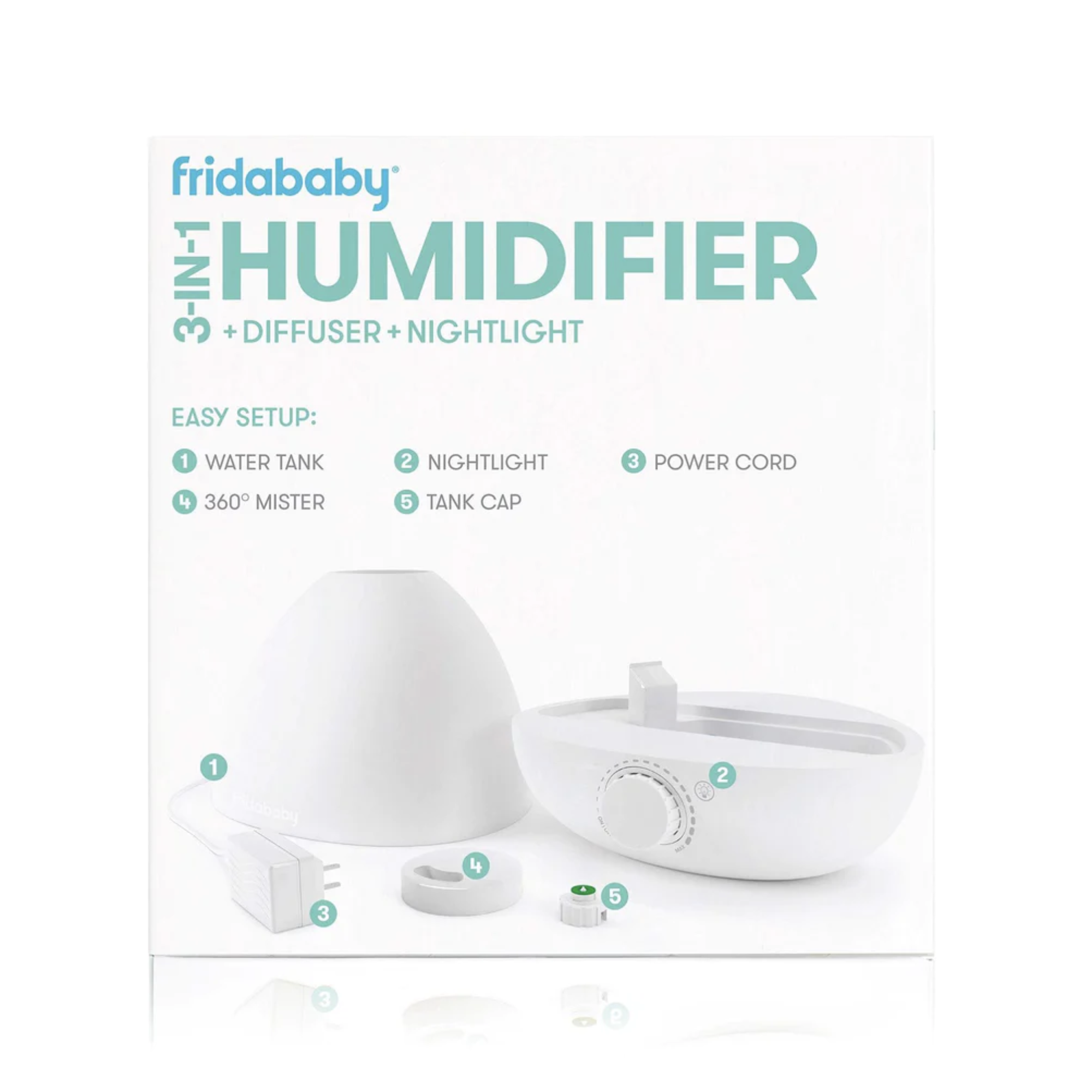FRIDABABY 3-in-1 Humidifier, Difuser + Nightlight