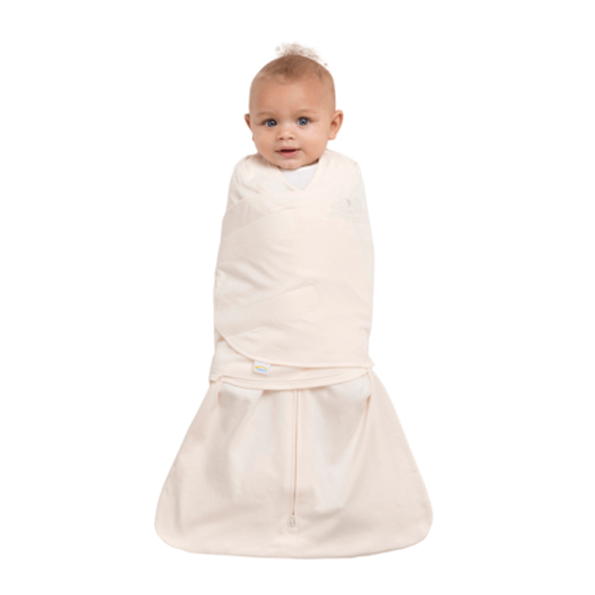 HALO SleepSack Swaddle Cotton 1.5Tog  - Cream - Small