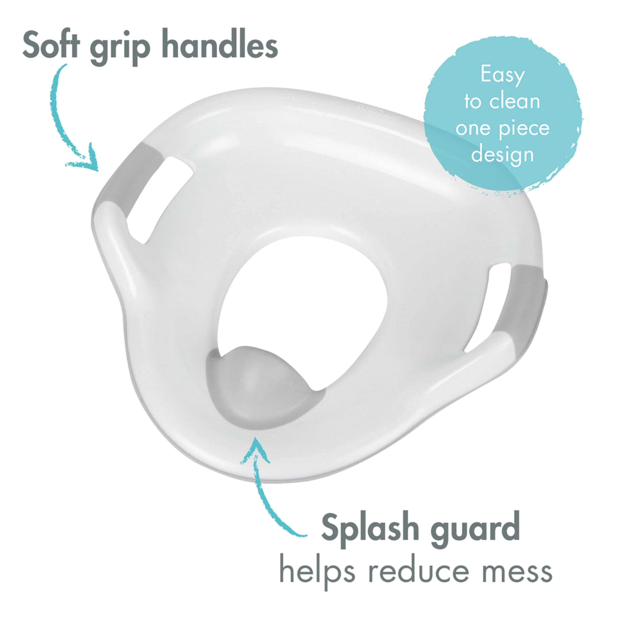 THE FIRST YEARS Soft Grip Toilet Trainer - Grey