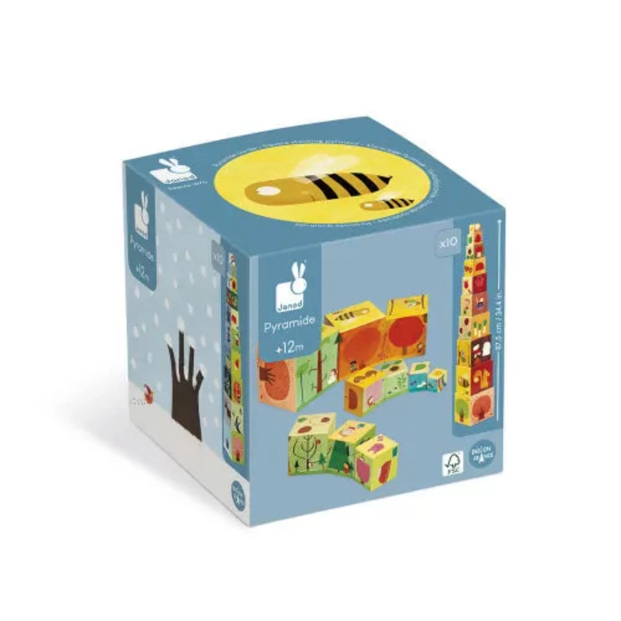 Pyramide carrée empilable 4 saisons JANOD
