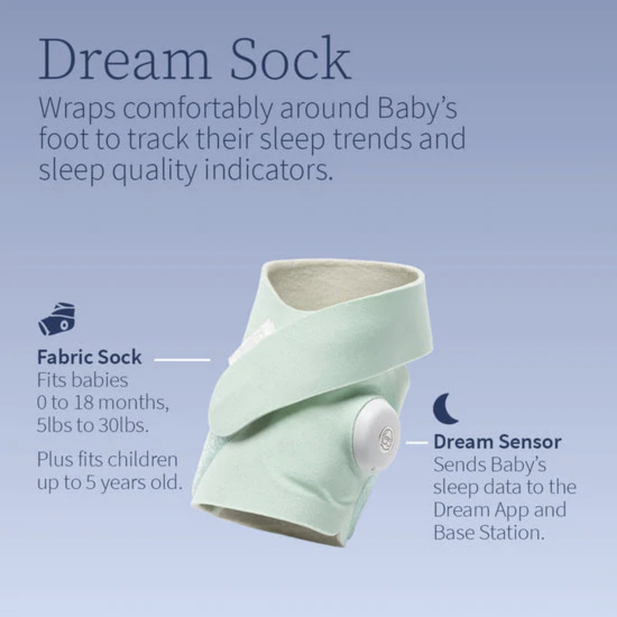 OWLET Dream Sock - Mint