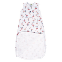 Thumbnail for PERLIMPINPIN Cotton Muslin Sleep Bag 0.7T - Flamingos
