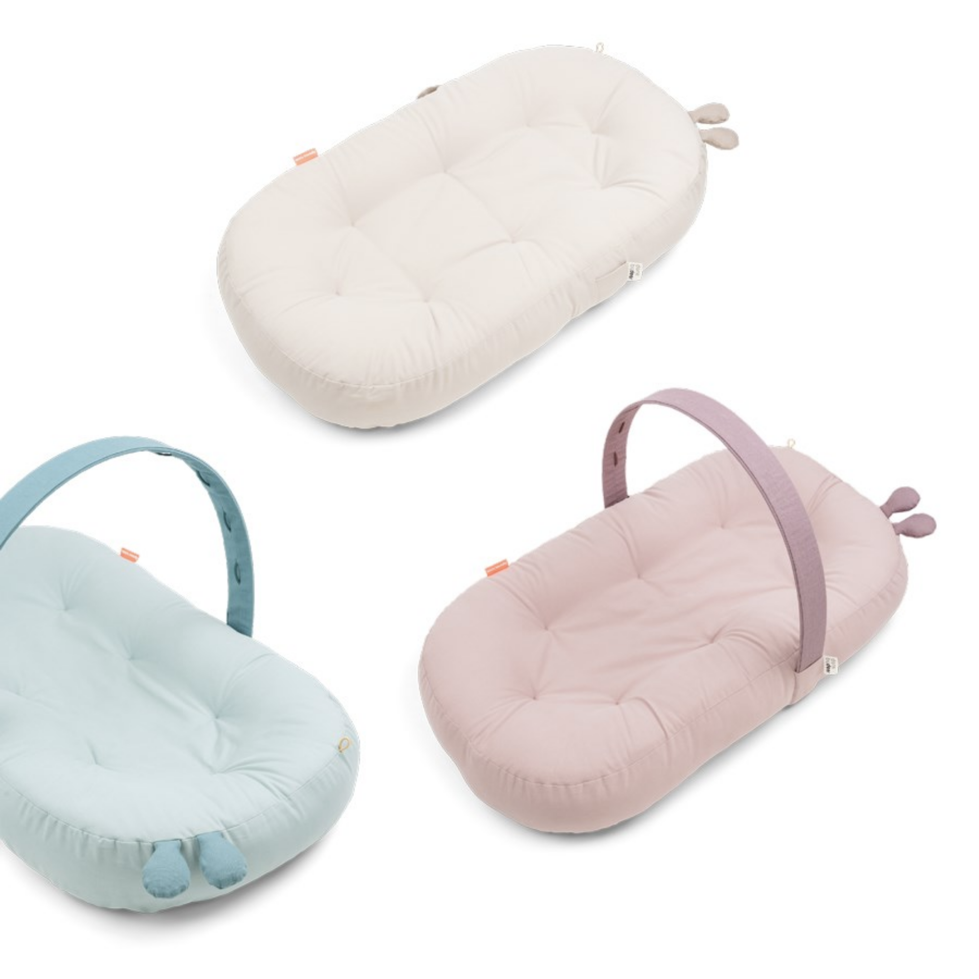 DONE BY DEER Cozy lounger With Activity Arch - Raffi Sand