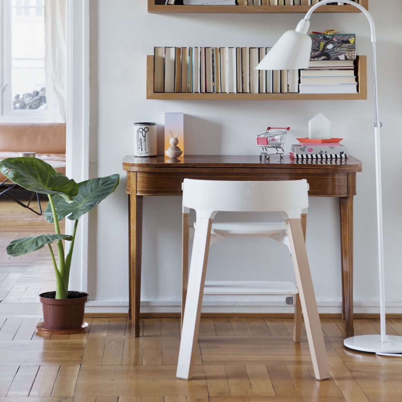 STOKKE Chaise Steps - Assise Blanche