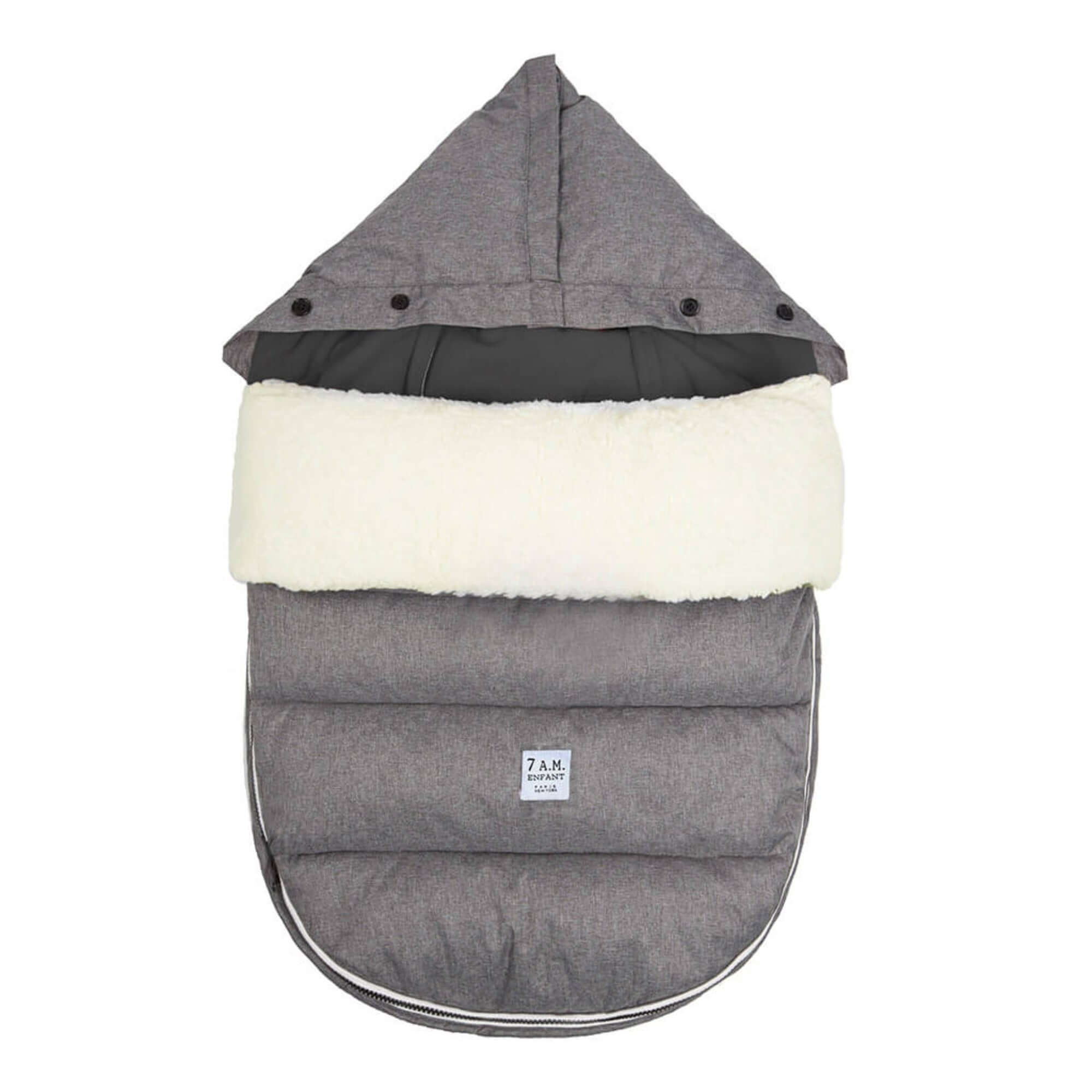7AM ENFANTLambPod + Base (18M-3Y) - Heather Black