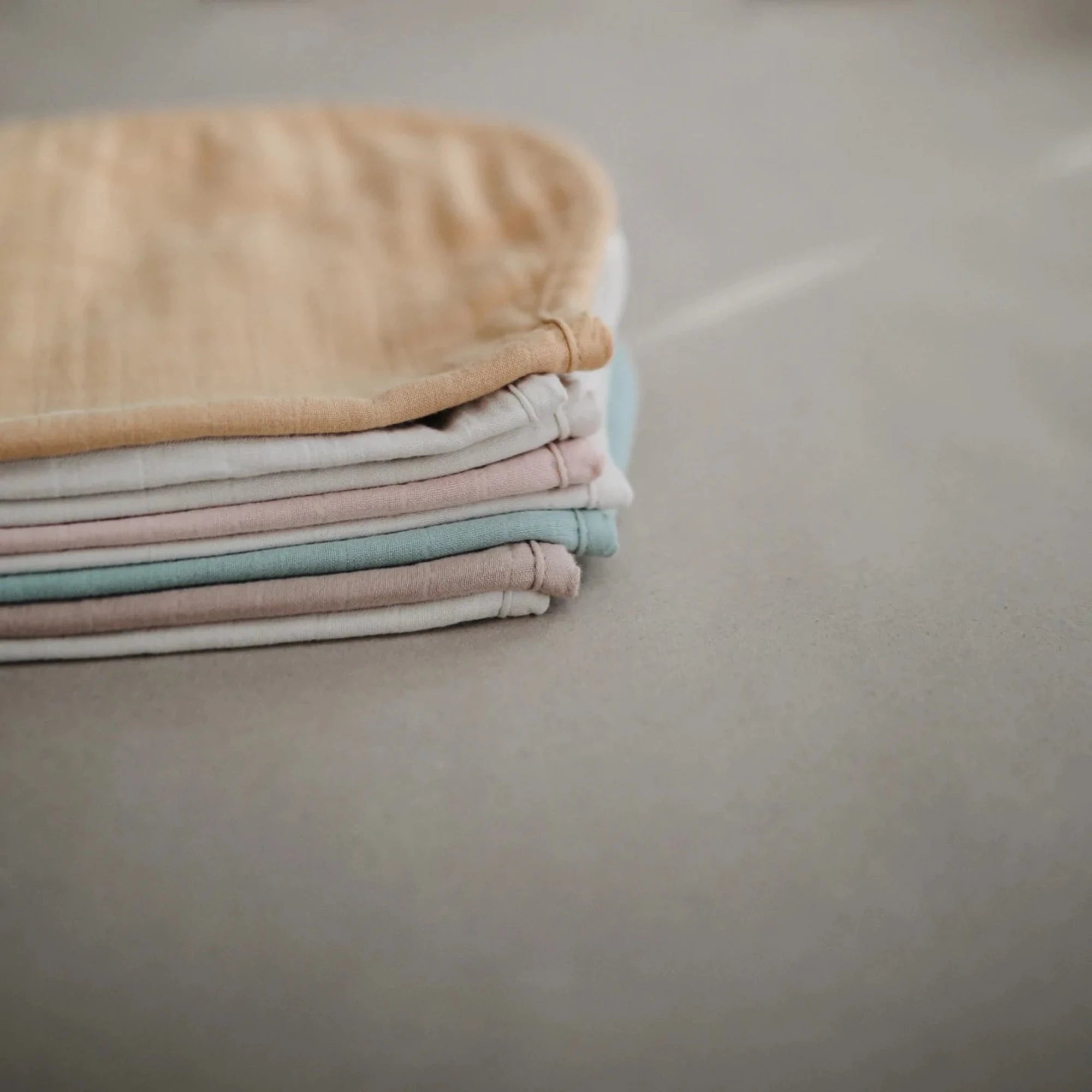MUSHIE Burp Cloth - Blush/Fog