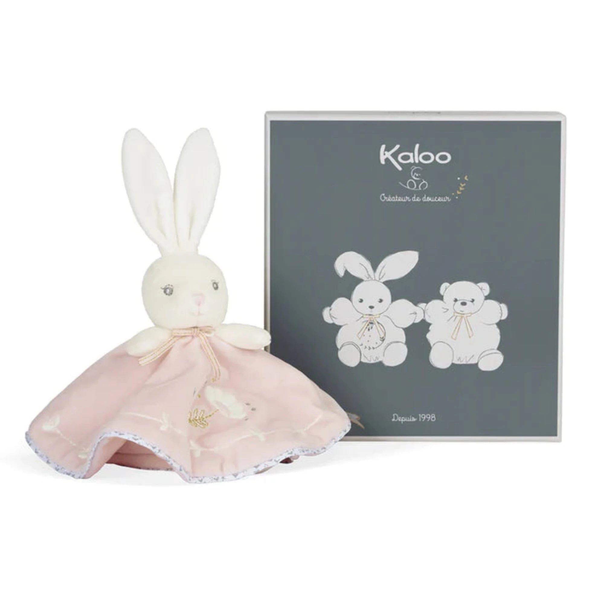 KALOO Perle Round Doudou Rabbit - Pink