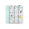ADEN + ANAIS Cotton Muslin Swaddle (4 Pk) - Around the world
