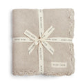 AVERY ROW Scallop Knit Blanket - Stone