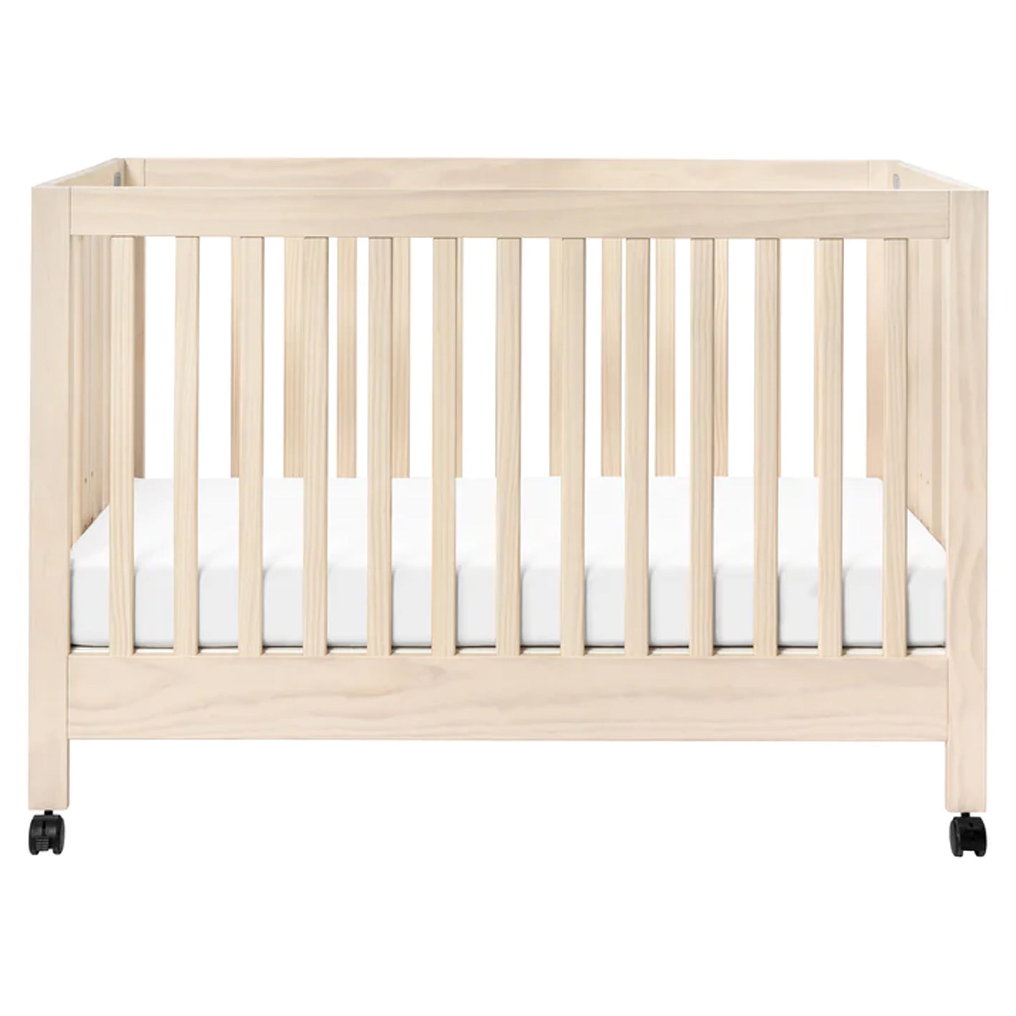 BABYLETTO Maki Full-Size Folding Crib w/ Toddler Bed Conversion Kit