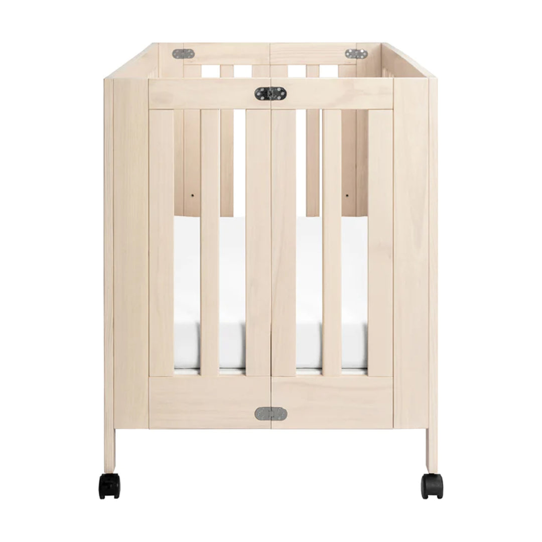 BABYLETTO Maki Full-Size Folding Crib w/ Toddler Bed Conversion Kit