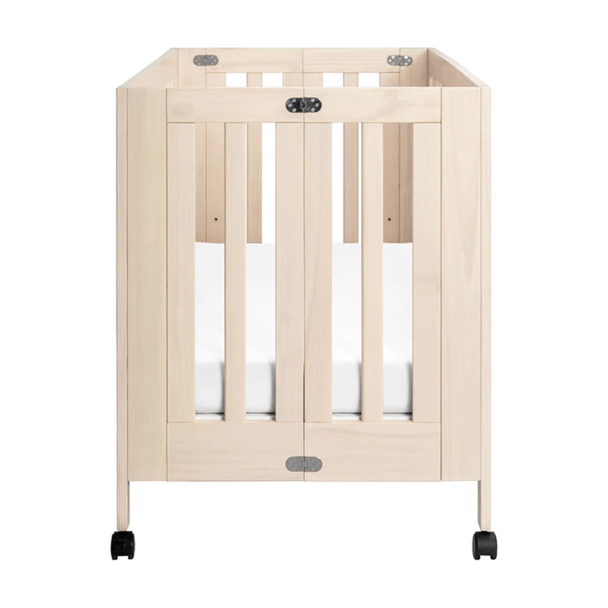 BABYLETTO Maki Full-Size Folding Crib w/ Toddler Bed Conversion Kit