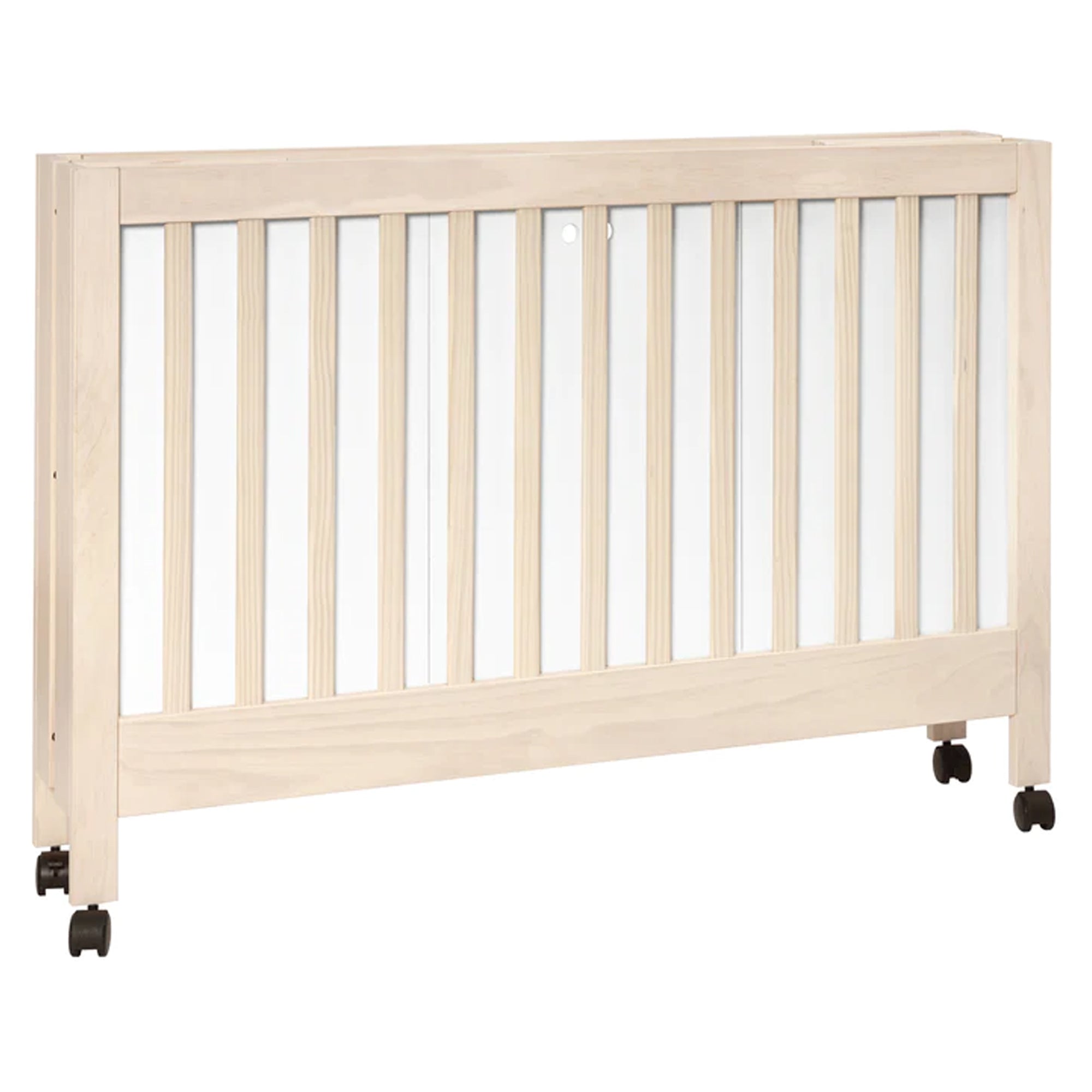 BABYLETTO Maki Full-Size Folding Crib w/ Toddler Bed Conversion Kit