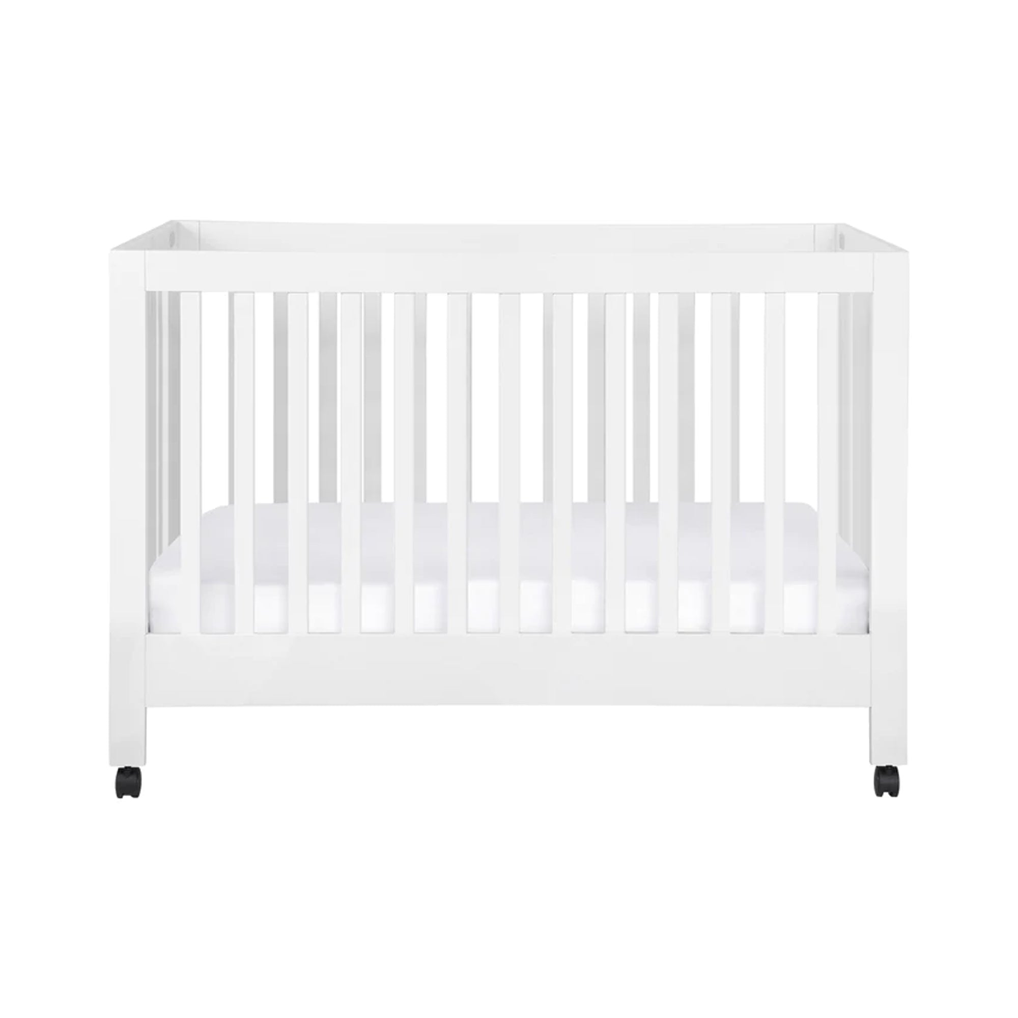 BABYLETTO Maki Full-Size Folding Crib w/ Toddler Bed Conversion Kit