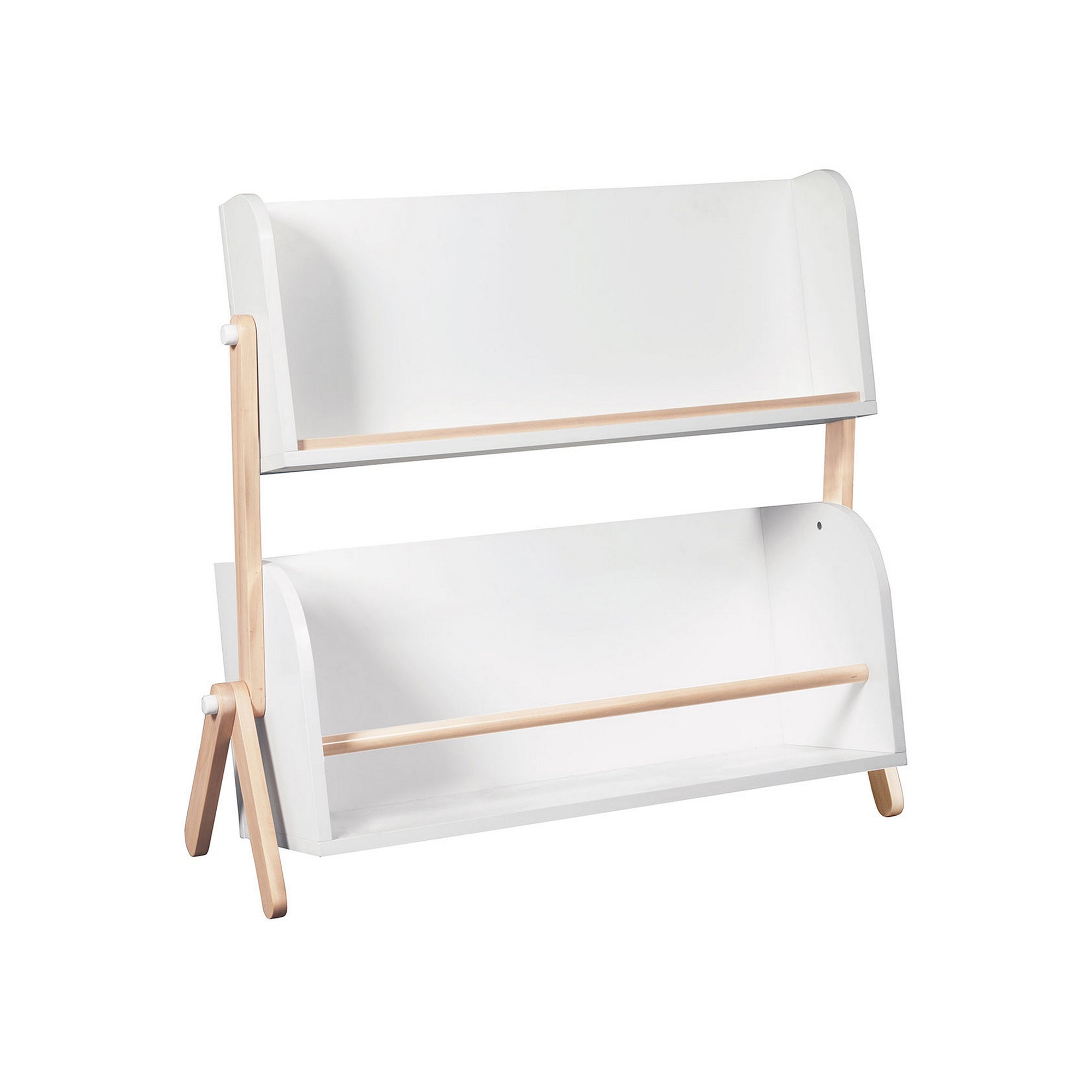 Bibliothèque et rangement BABYLETTO Tally - Blanc / Naturel délavé