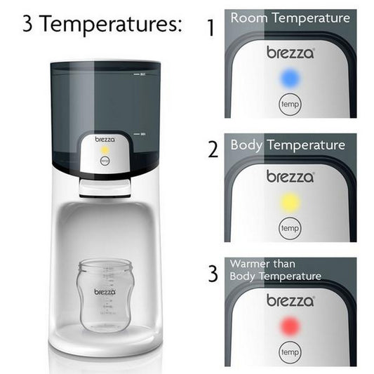 BABY BREZZA One-Step Instant Warmer  temperatures