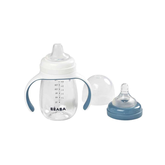 BEABA 2-In-1 Bottle To Sippy Learning Cup1