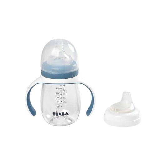 BEABA 2-In-1 Bottle To Sippy Learning Cup2