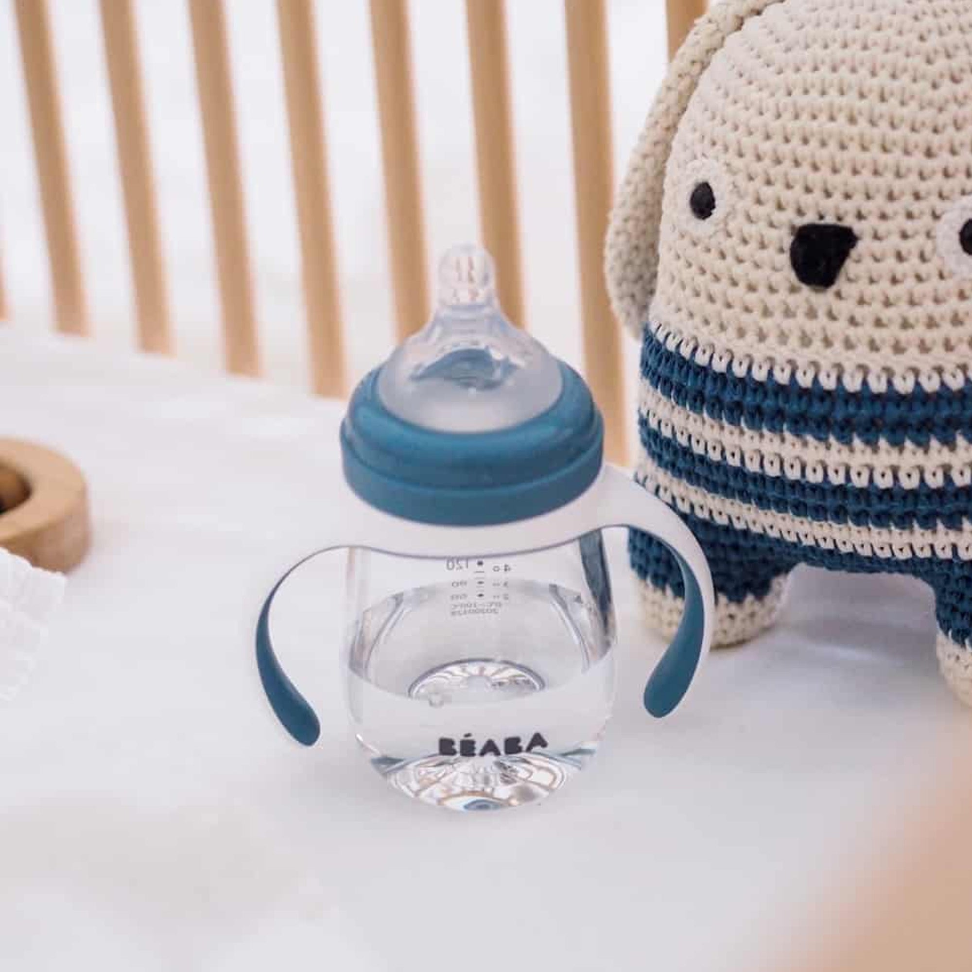 BEABA 2-In-1 Bottle To Sippy Learning Cup5