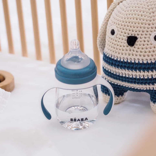 BEABA 2-In-1 Bottle To Sippy Learning Cup5