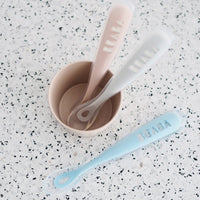 Thumbnail for BEABA First Foods Single Silicone Spoon - Cloud