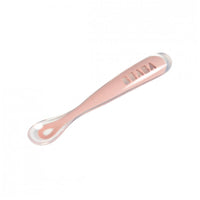 Vignette pour BEABA Cuillère en silicone simple First Foods - Rose
