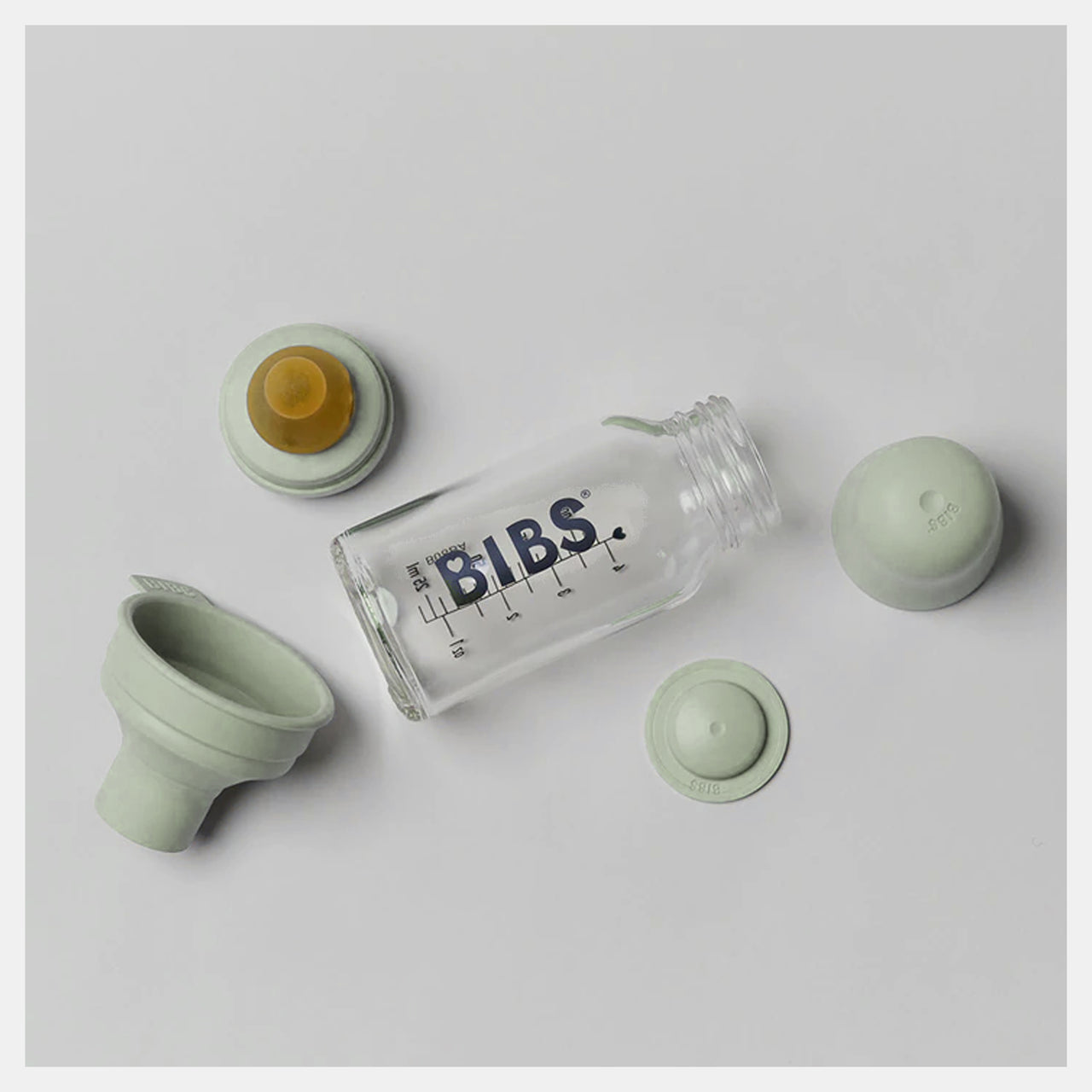 Bibs - Latex pour biberon en verre - Sauge