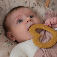 Thumbnail for BIBS Baby Bitie Teether - Heart Mustard