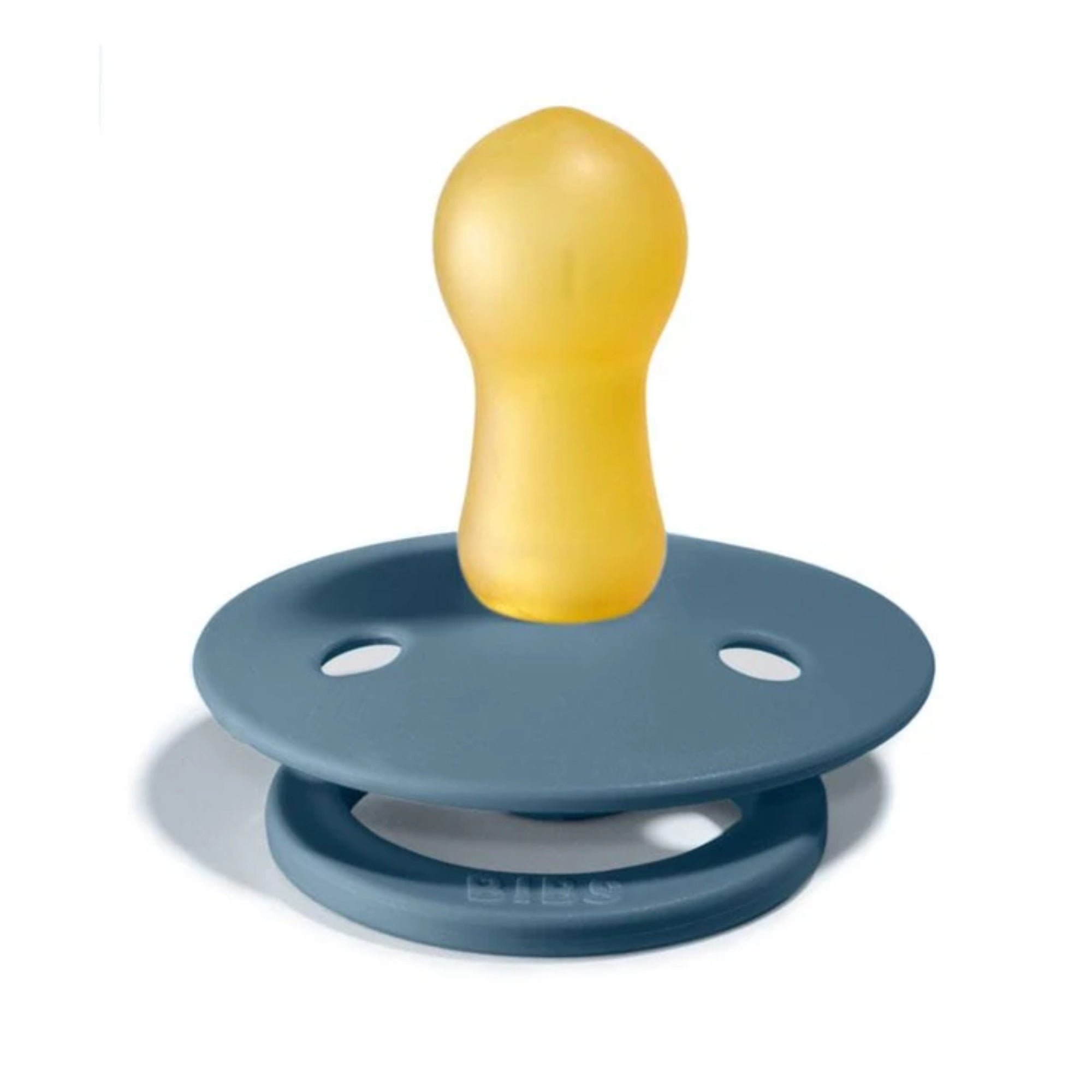 BIBS Colour Pacifier Latex 2pk (6-18M) - Petrol Blue