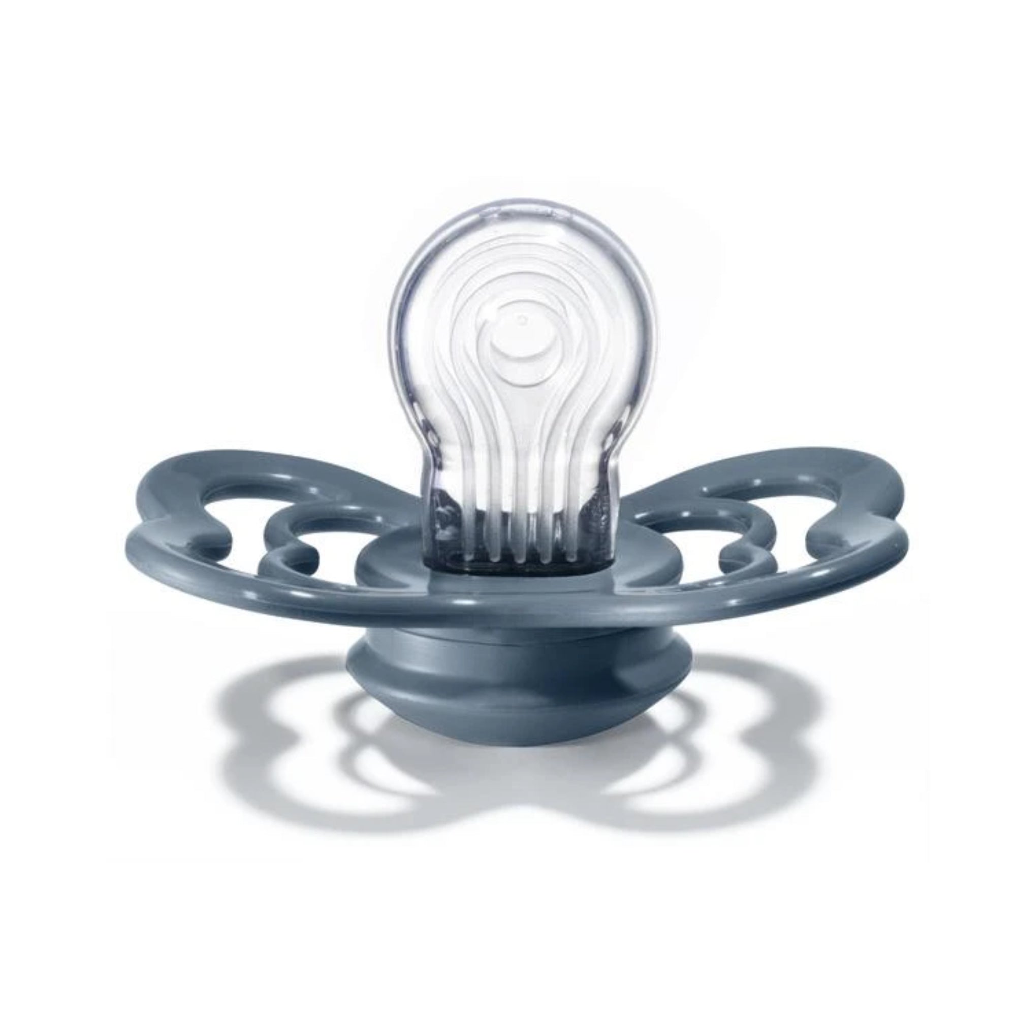 BIBS De Lux Pacifier Silicone 2pk (One Size 0-36M) - Petrol blue