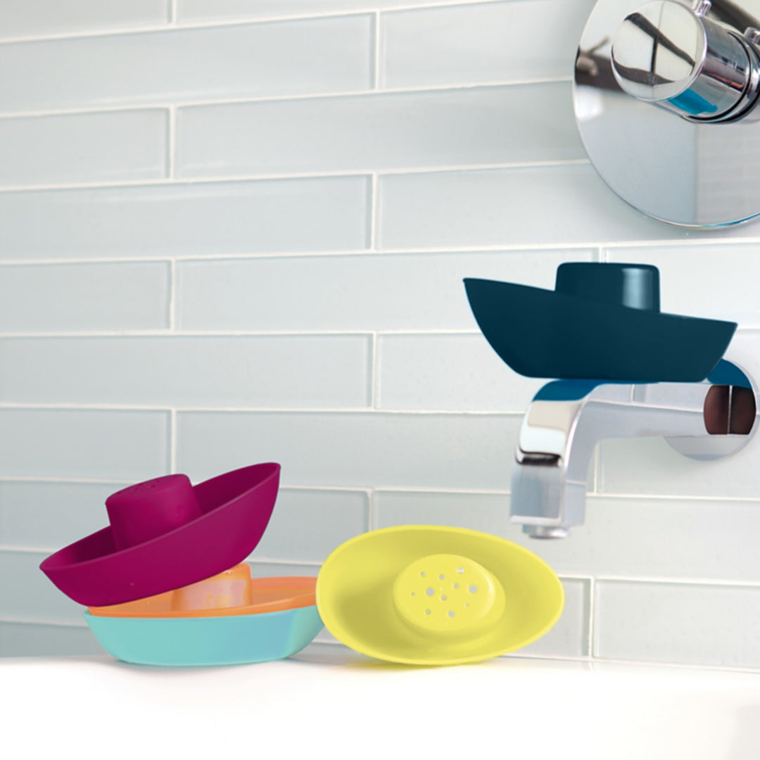 BOON Fleet Stacking Boat Cups - Navy