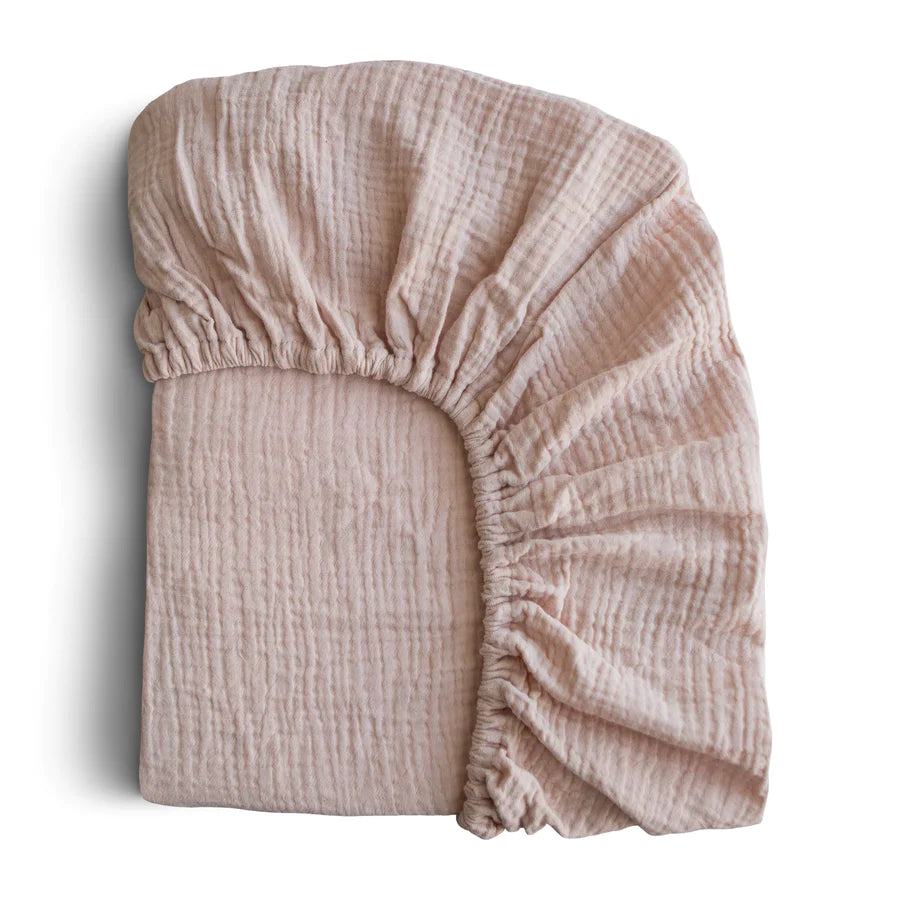 MUSHIE Extra Soft Muslin Crib Sheet