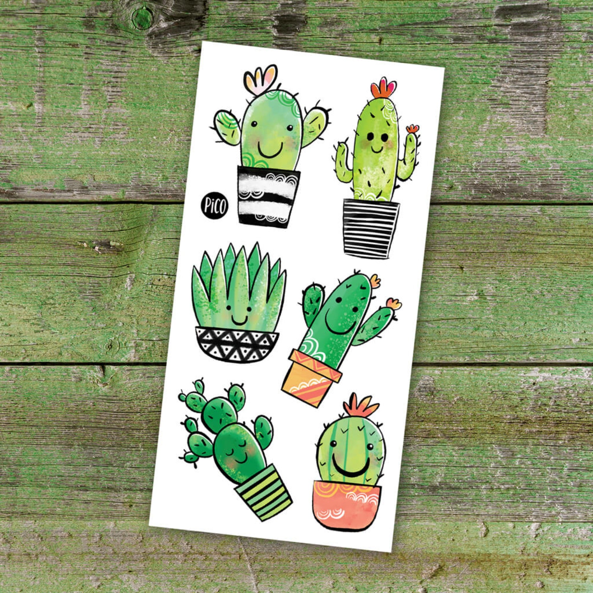 PICO TATOO Temporary Tattoo - Cute Cactus