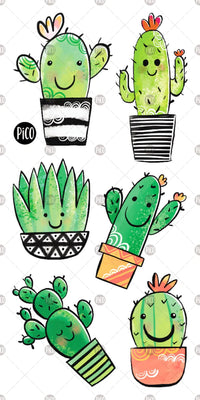 Vignette pour PICO TATOO Tatouage Temporaire - Cactus Mignon