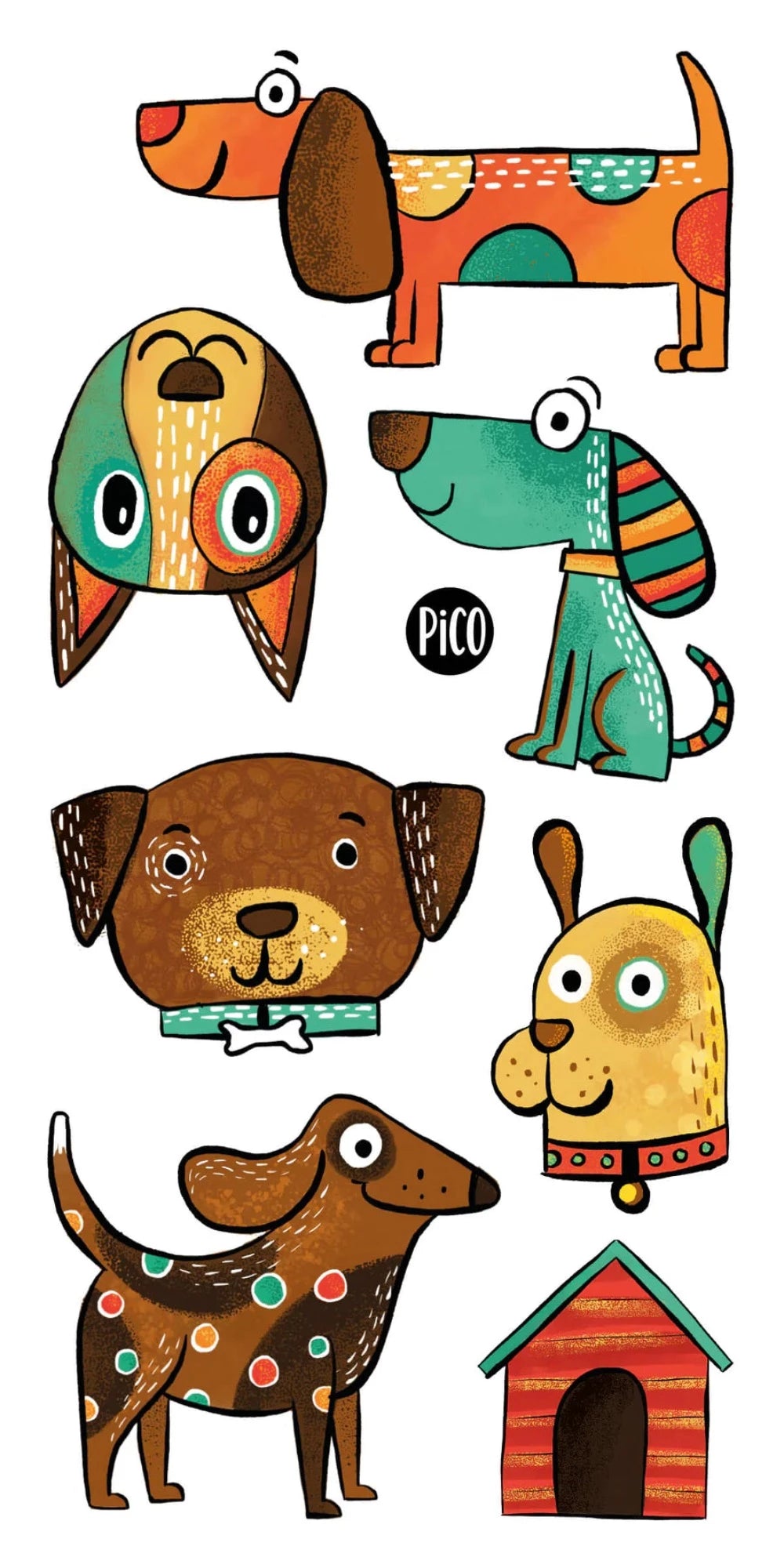 PICO TATOO Temporary Tattoo - Cute Dogs