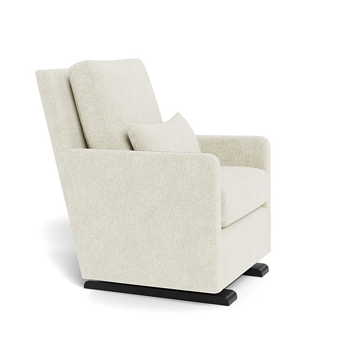 MONTE DESIGN Como Glider Special Edition - Faux Sheepskin Fabric / Espresso Base