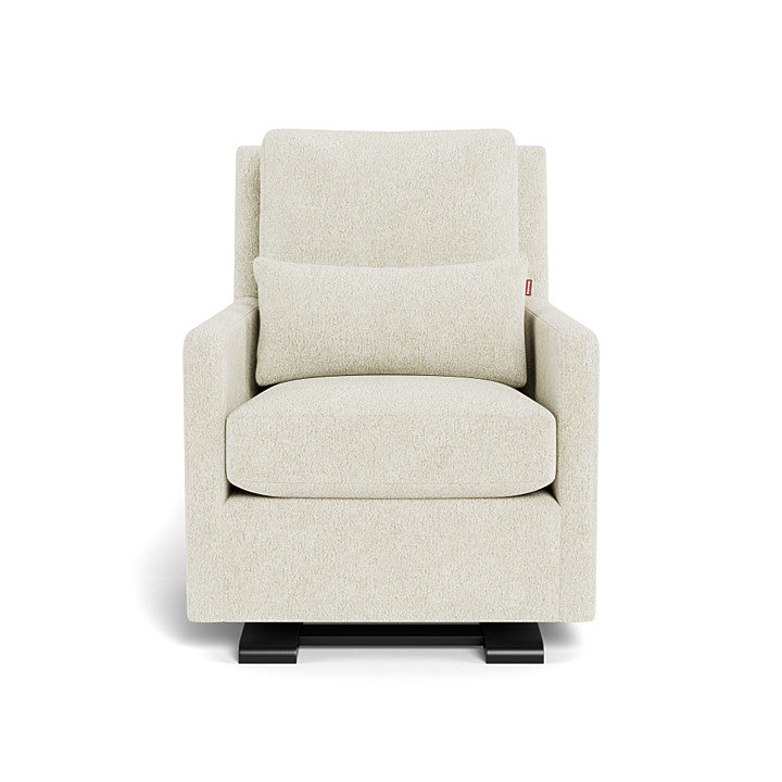 MONTE DESIGN Como Glider Special Edition - Faux Sheepskin Fabric / Espresso Base