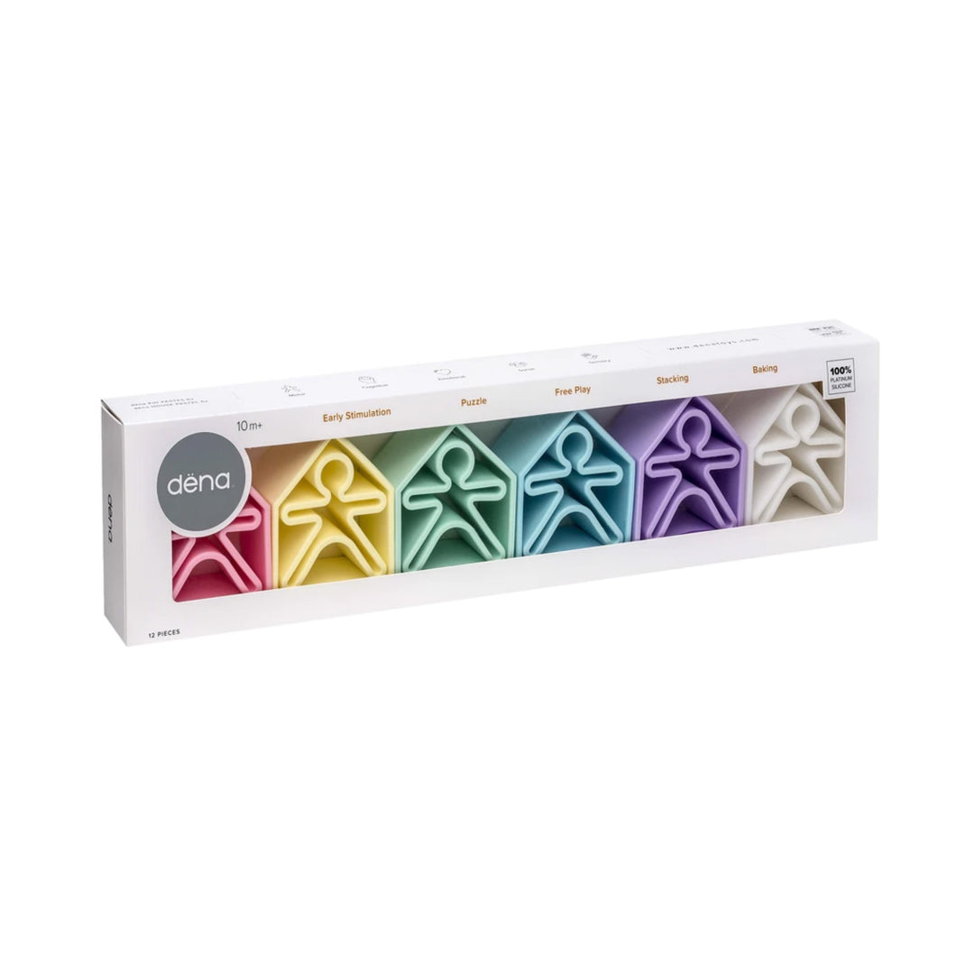 DENA Pastel 6 enfants + 6 maisons