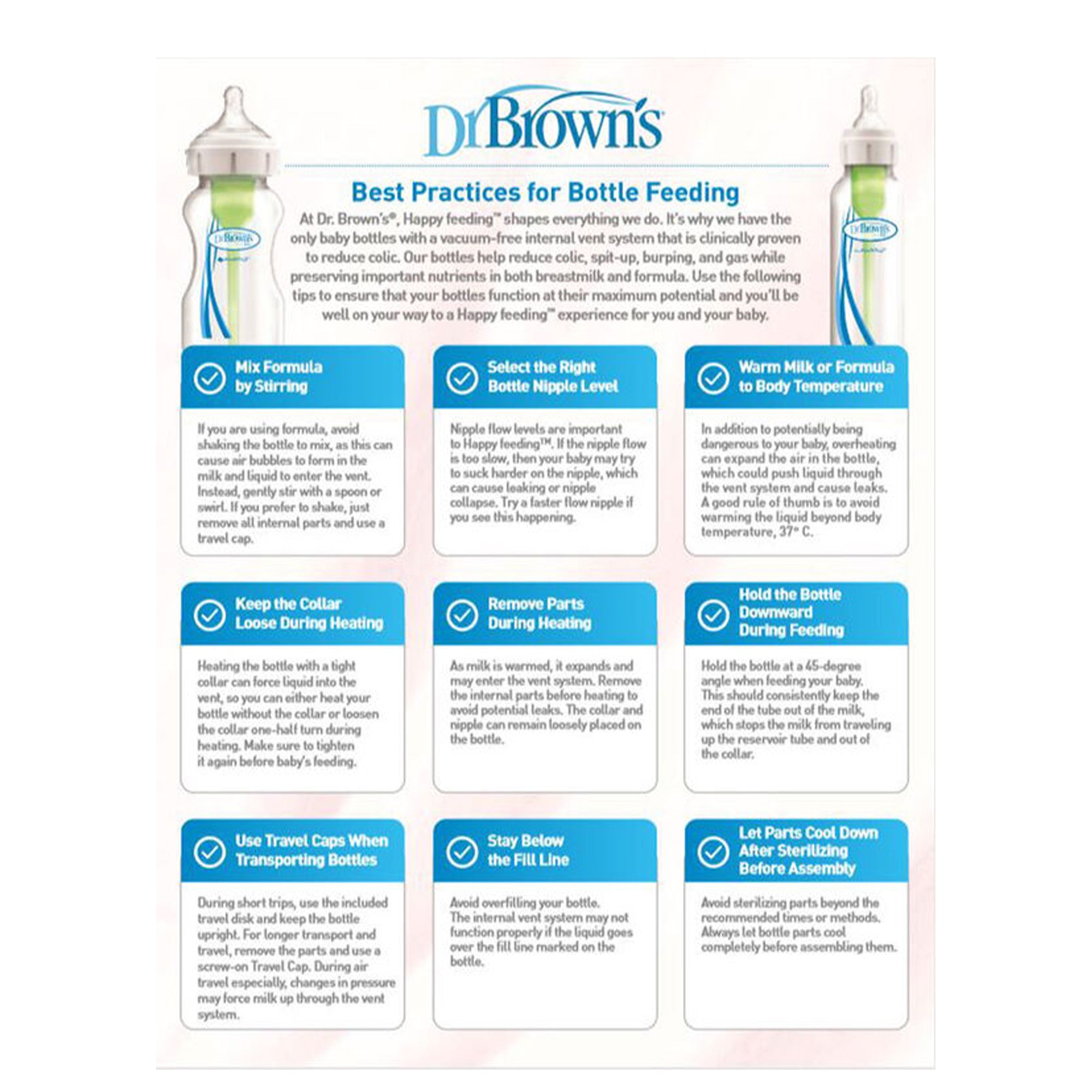 DR. BROWN'S Options+ Narrow Baby Bottle 8oz./250ml 3pK with Level 1 Slow Nipple