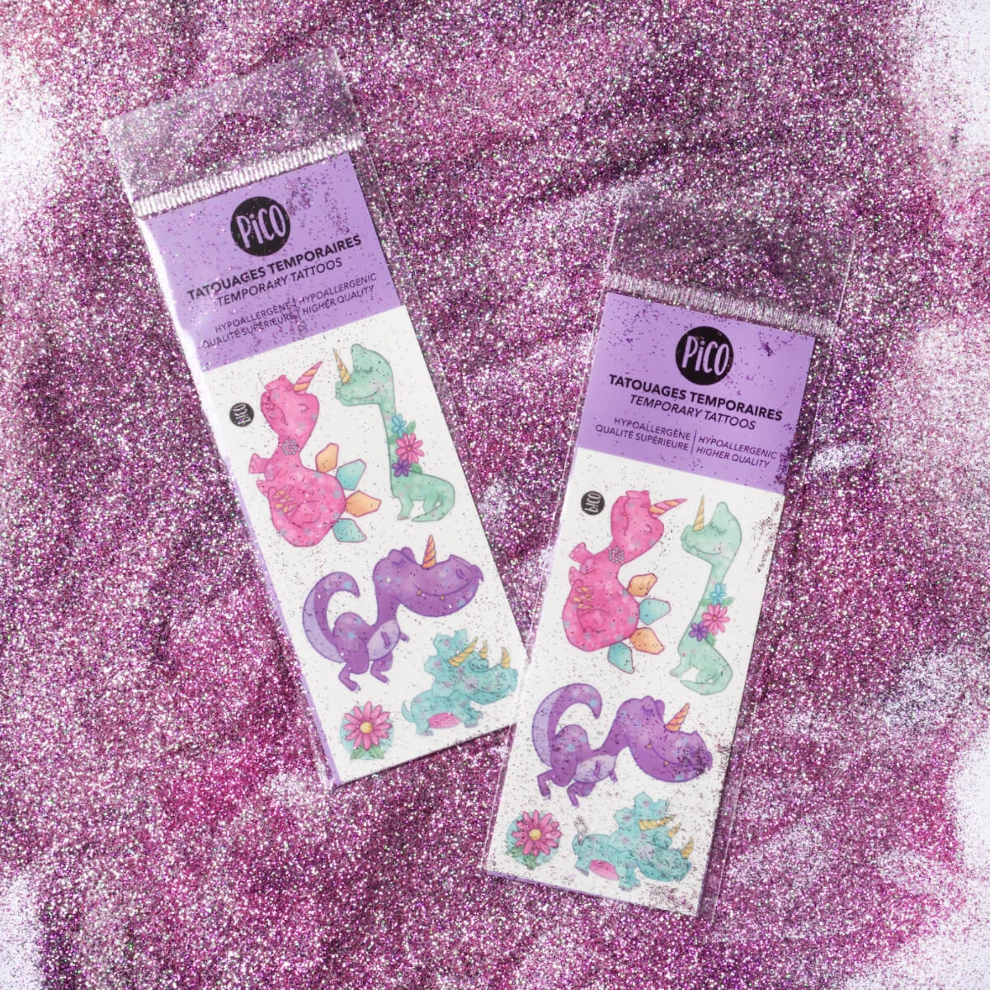 Tatouage temporaire PICO TATOO - Dino-Corns