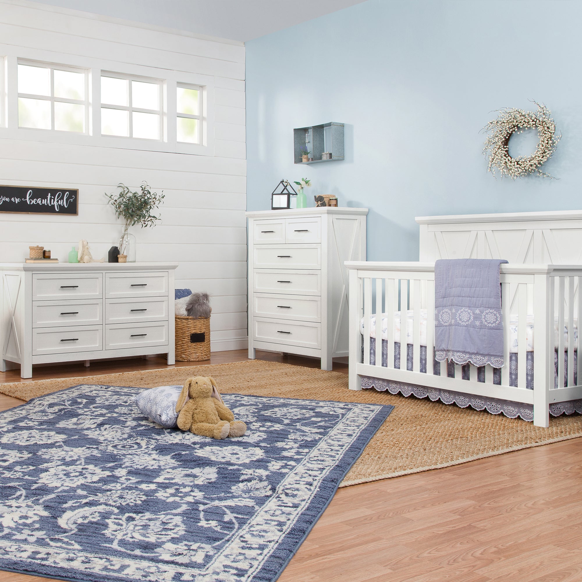 Lit bébé convertible 4 en 1 MONOGRAM par Emory Farmhouse