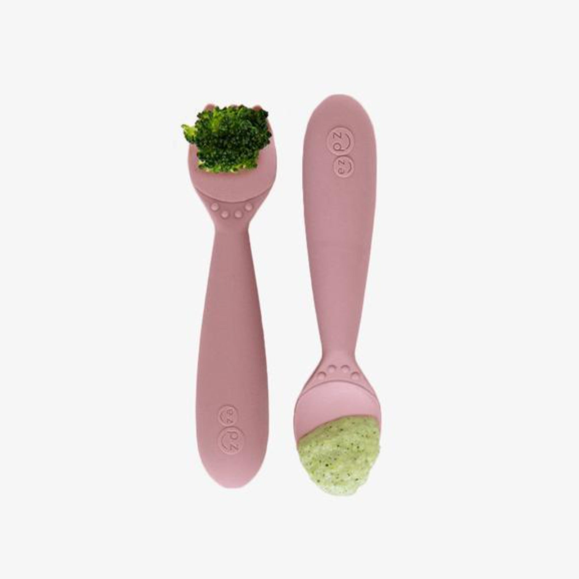 EZPZ Mini Utensils (Fork + Spoon) - Blush