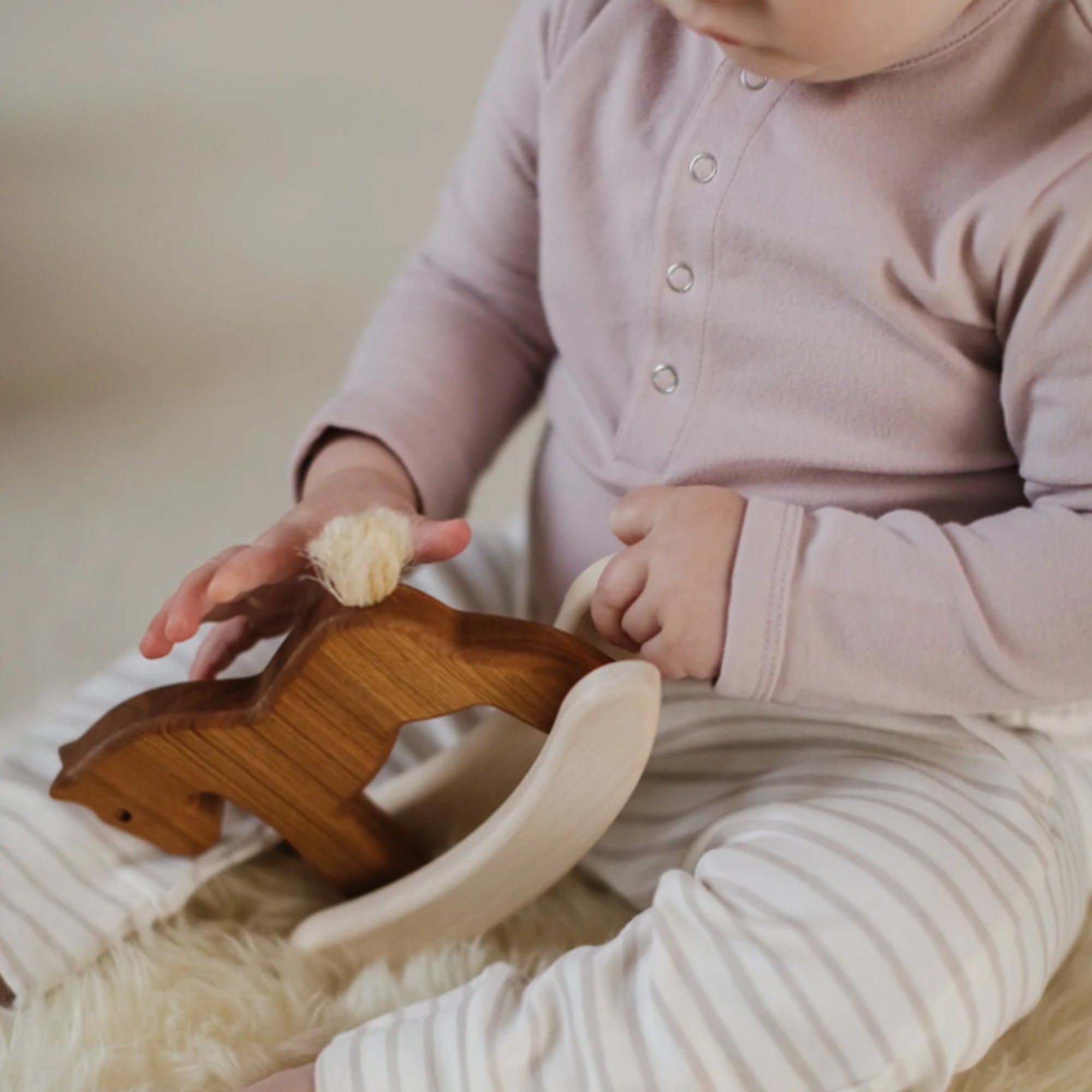 PEHR Organic Cotton Essential One-Piece - Pale Pink