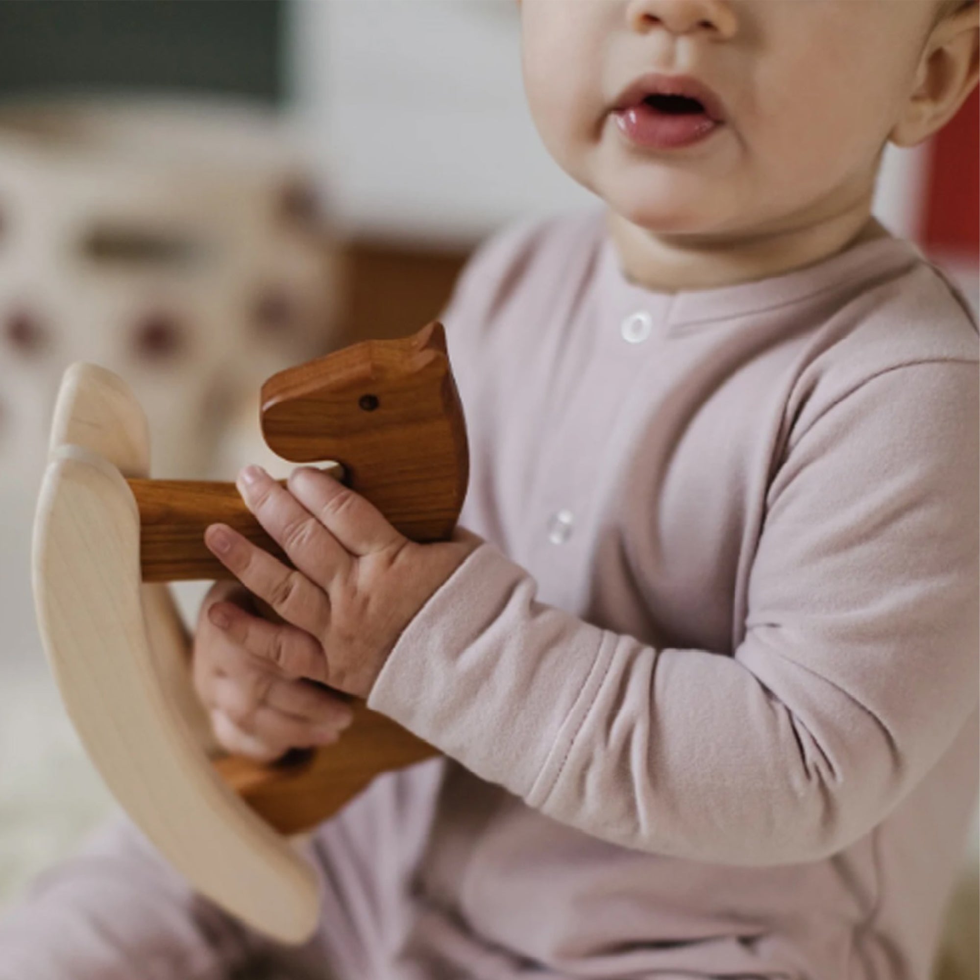 PEHR Organic Cotton Essential Romper - Pale Pink