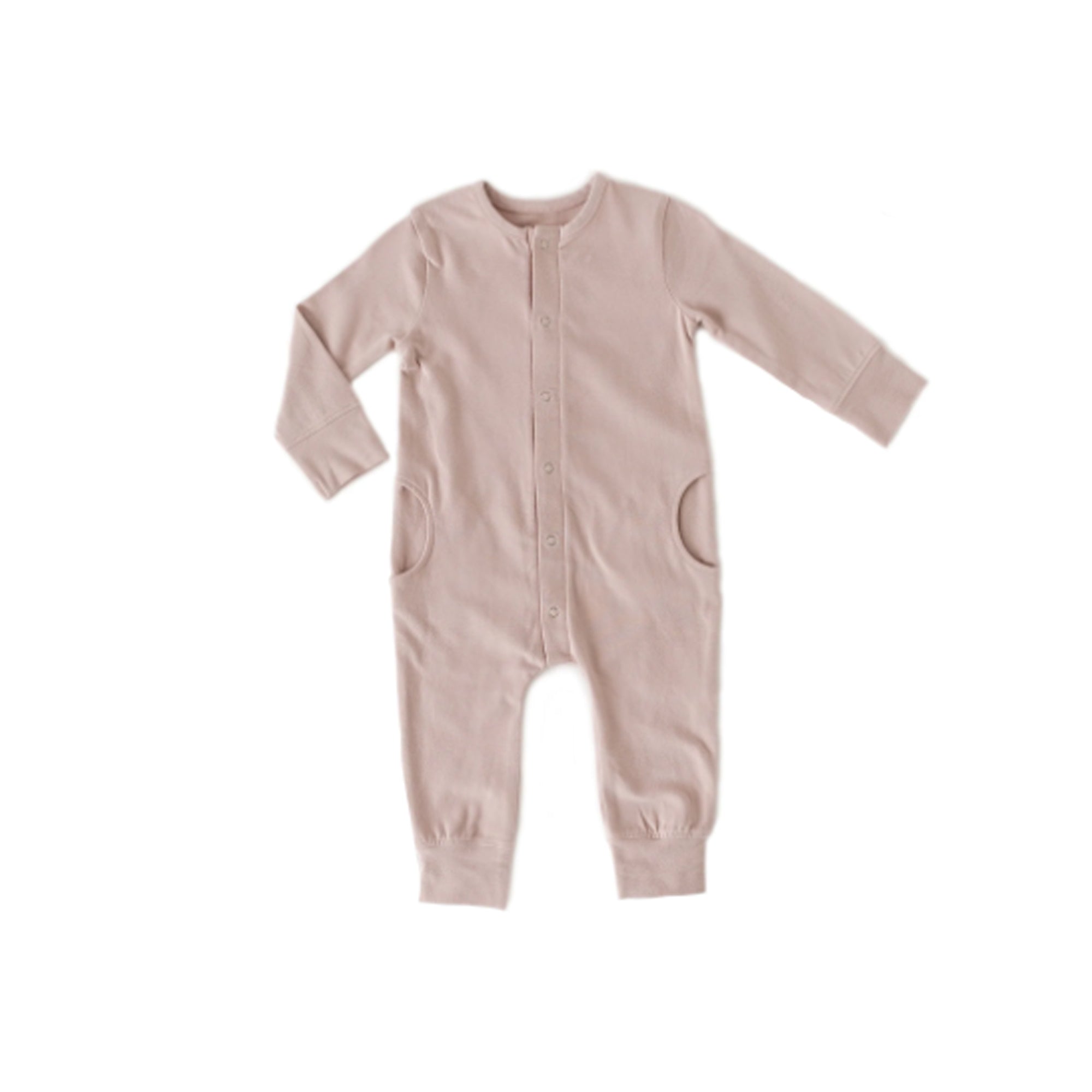 PEHR Organic Cotton Essential Romper - Pale Pink