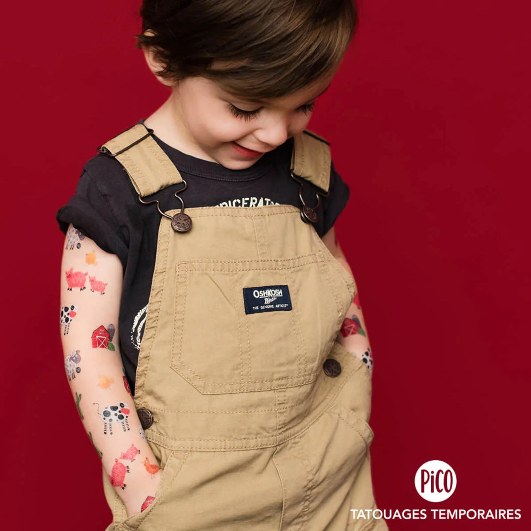 Tatouage temporaire PICO TATOO - Ma journée à la ferme